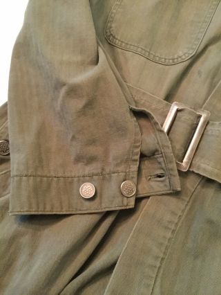 Vintage WWII US Army Coveralls,  HBT,  1 Piece Model 1 Suit,  13 Stars On Buttons 4