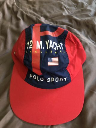 Vintage Polo Ralph Lauren 96 Yacht Challenge Hat 92 93 Stadium Pwing Cycle