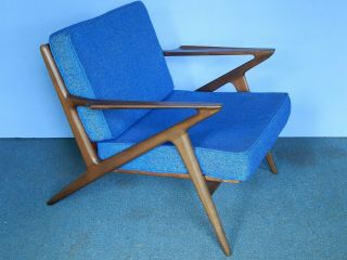 vtg Poul Jensen Selig chair z mid century modern danish lounge 4