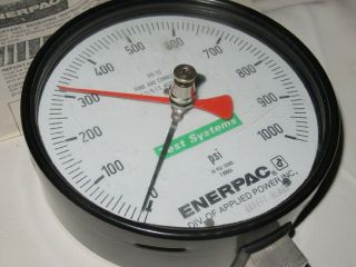 Vintage Enerpak 316 SS Test System Gauge 1000 PSI Pressure 6 