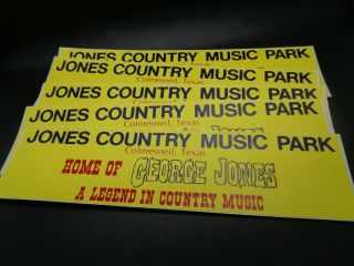 Vintage George Jones Jones Country Bumper Sticker Souvenir 1984 Nos 1000 Count