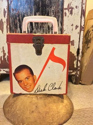 Vintage Dick Clark 45 RPM Record Carrying Case 1950 ' s Photo & Autograph VGC 2