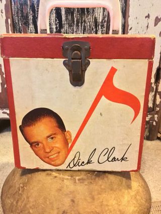 Vintage Dick Clark 45 RPM Record Carrying Case 1950 ' s Photo & Autograph VGC 4