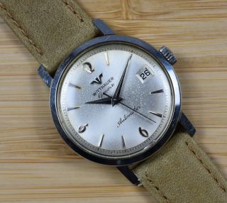 Vintage Wittnauer Stainless Steel Automatic Date Men 