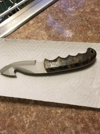 Vintage Nolen Custom Handmade Fixed Blade Knife 9” Overall,  4.  5” Blade.  Not