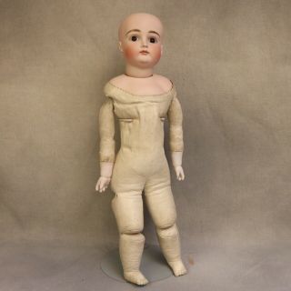 19 Inch Closed Mouth Kestner Marked XII German Bisque Doll Sailor Costume c.  1890 6