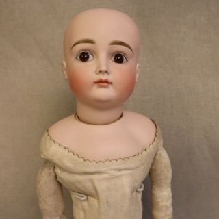 19 Inch Closed Mouth Kestner Marked XII German Bisque Doll Sailor Costume c.  1890 7