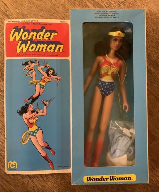 Vtg 1976 Mego Wonder Woman Doll Action Figure Mib 12”