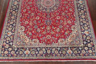 Traditional Floral RED Najafabad Area Rug VINTAGE Hand - made Oriental WOOL 10x14 5