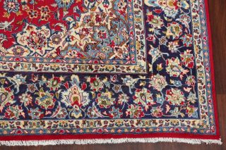 Traditional Floral RED Najafabad Area Rug VINTAGE Hand - made Oriental WOOL 10x14 6