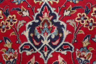 Traditional Floral RED Najafabad Area Rug VINTAGE Hand - made Oriental WOOL 10x14 9