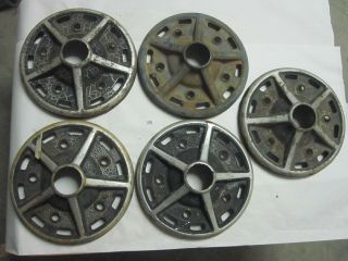 5 Wheel Centers Cut From Rim For Vintage Volkswagen Air Cooled Vw Bug Bus