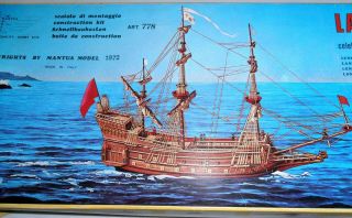 Vintage Mantua La Couronne Ship Model Kit Scale 1:100