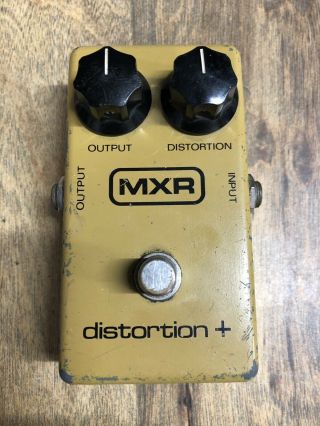 Mxr Distortion,  Plus Pedal 1980 Date Code:137 - 80 - 35 Vintage