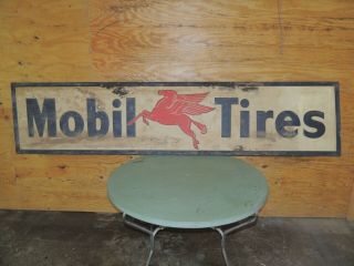 Rare Mobil Pegasus Tire Sign