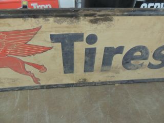 Rare Mobil Pegasus Tire Sign 5