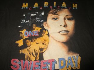 Vintage Mariah Carey Boy 2 Men 90 Shirt Single Stich Rock Tour Concert Rare