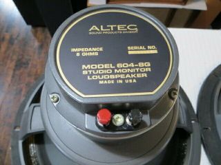 Vintage Altec Lansing 604 - 8G Speakers and Crossovers 6