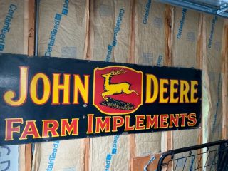 Antique Vintage Old Style John Deere Farm Sign 6 Foot 3