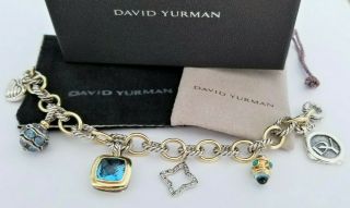 David Yurman Rare 18k Gold Oval Link 25th Anniversary Bracelet - Pristine $3499