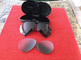 Vintage Porsche Design Carrera Sunglasses 5621 Black - Large W/extra Lenses
