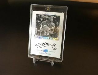 2013 Upper Deck All - Time Greats Signatures Lebron James Auto ’d/5 Very Rare