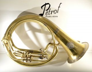 3 Rotary Valves Rare Helikon F Tuba,  Mouthpiece Brass - =made In Czech Republic= -