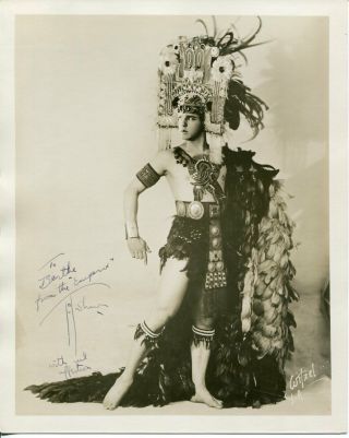 Ted Shawn Vintage Autographed Photo