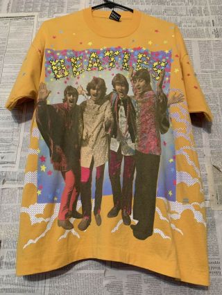 Vtg 90s The Beatles Magical Mystery Tour Rock Band T - Shirt