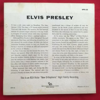 Elvis Presley | SPD - 23 Promo RARE | 1956 3 45rpm EP Set 2