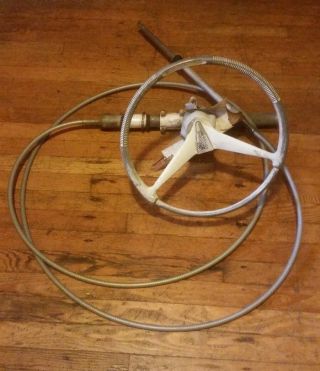 Vintage Quicksilver Ride - Guide Mercruiser Steering Wheel And Cable Assembly ?