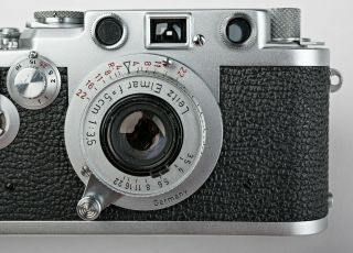 RARE Absolutely Leica IIIf RD ST (Red Dial / Self Timer) & Elmar 5cm f/3.  5 10