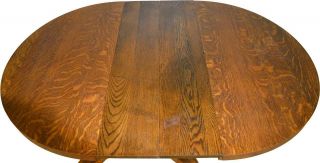 17652 Victorian Oak Empire Style Dining Table – 44 Inch 10