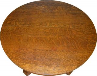 17652 Victorian Oak Empire Style Dining Table – 44 Inch 6