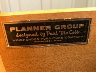 Mid - Century Paul McCobb for Planner Group Six Drawer Dresser w/ Brass Pulls 3