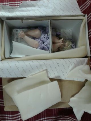 Rare Htf Danbury Violet By Cindy Marschner Rolfe Doll 15 " Gift Vtg Deco