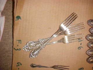 International Sterling Silver scrap or ? Wild Rose 48 oz with out knives 43pc. 3