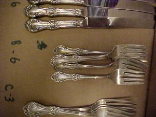 International Sterling Silver scrap or ? Wild Rose 48 oz with out knives 43pc. 7