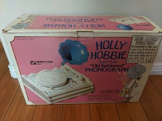 Vintage Holly Hobbie Vinyl Record Player