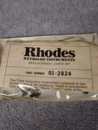 Vintage Fender Rhodes Piano Tines 01 - 2824 Parts 73 88 Suitcase (update)