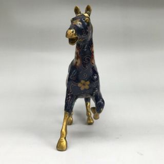 Chinese ancient cloisonne statue hand - carved horse Pentium image 7
