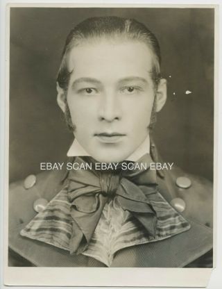 Rudolph Valentino Handsome Vintage Dbl Wt Portrait By Donald Biddle Keyes
