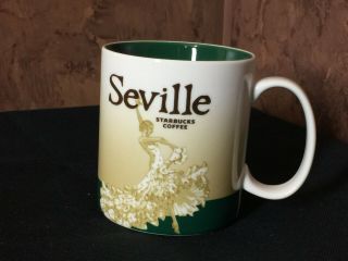 Starbucks Mug Cup Seville Spain Sevilla - Collector Series Extremely Rare 2009