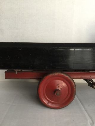 Rare Antique Kelmet White Big Boy Dump Pressed Steel Toy Truck 5