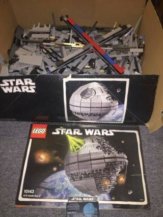 Vintage 2005 Lego Star Wars Lucasfilm Death Star Ii 10143 Complete