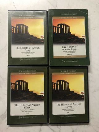 Great Courses History Of Ancient Egypt 8 Dvds,  Book Bob Brier Long Island