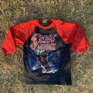 Vintage 90s Ozzy Osbourne Blizzard Of Ozz Concert Shirt Small Black Sabbath