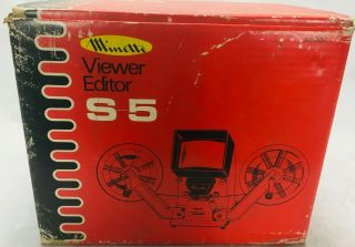 Vintage Hervic Minette Viewer Editor S - 5 Box 8mm 8 Made In Japan