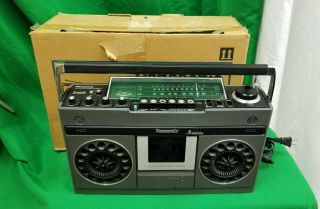 Vintage Panasonic Rs - 466as Fm/am Fm Radio/cassette Recorder Boombox Fine
