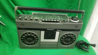 Vintage Panasonic RS - 466AS FM/AM FM Radio/Cassette RECORDER Boombox FINE 2